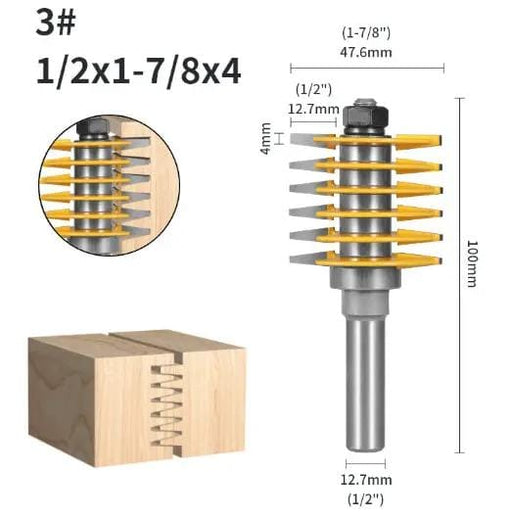 1/2 Shank Finger Joint Router Bit Woodworking Cutter – view 2