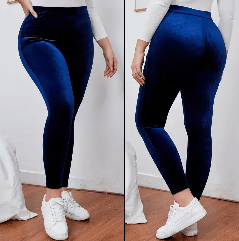 Thermal Thick Warm Fleece lined Legging NAVY – view 3