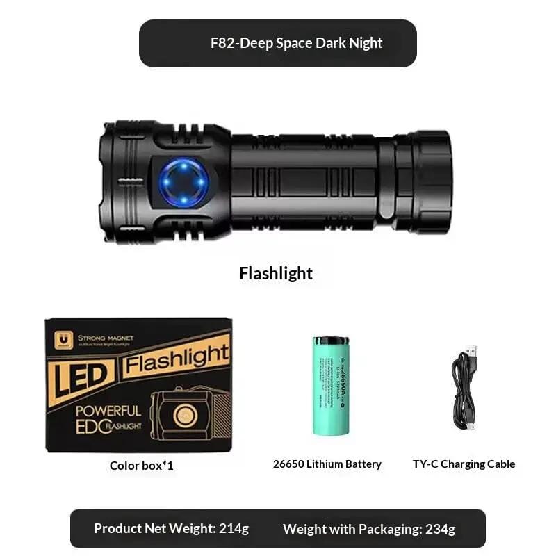 Bright Eight-Eye Monster High-Intensity Flashlight Rechargeable For Outdoor Use - Bright Eight-Eye Monster – view 5