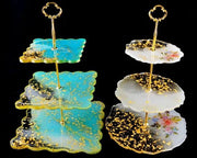 Resin Art NZ Moulds DIY 3 Tier Making Cupcake Fruit Dessert Plate DIY 3 Tier Making Cupcake Fruit Dessert Plate | NZ