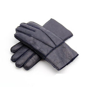 Men's Sheepskin Leather Gloves — Warm Lined | Black, Blue, Khaki & Yellow – view 1