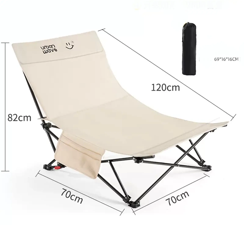 ECOTREK Chair Portable Folding Beach Chair – Enhanced Size & Comfort URB10326 Portable Folding Beach Chair – Enhanced Size & Comfort URB10326