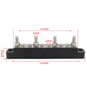 10 Way Bus Bar Auto Marine Power Distribution Earthing Block – view 2