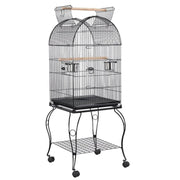 Yaheetech Open Top Metal Bird Cage Rolling Parrot Cage Open Top Metal Bird Cage Rolling Parrot Cage