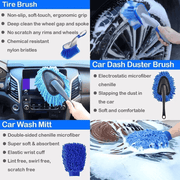 salelink.co.nz Unbranded Car Detailing Brush Set Car Detailing Brush Set | Action Outdoors NZ