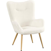 Yaheetech Boucle Accent Chair Armchair Boucle Accent Chair Armchair