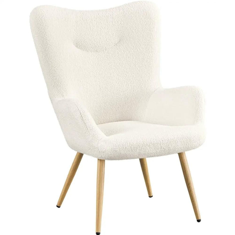 Yaheetech Boucle Accent Chair Armchair Boucle Accent Chair Armchair