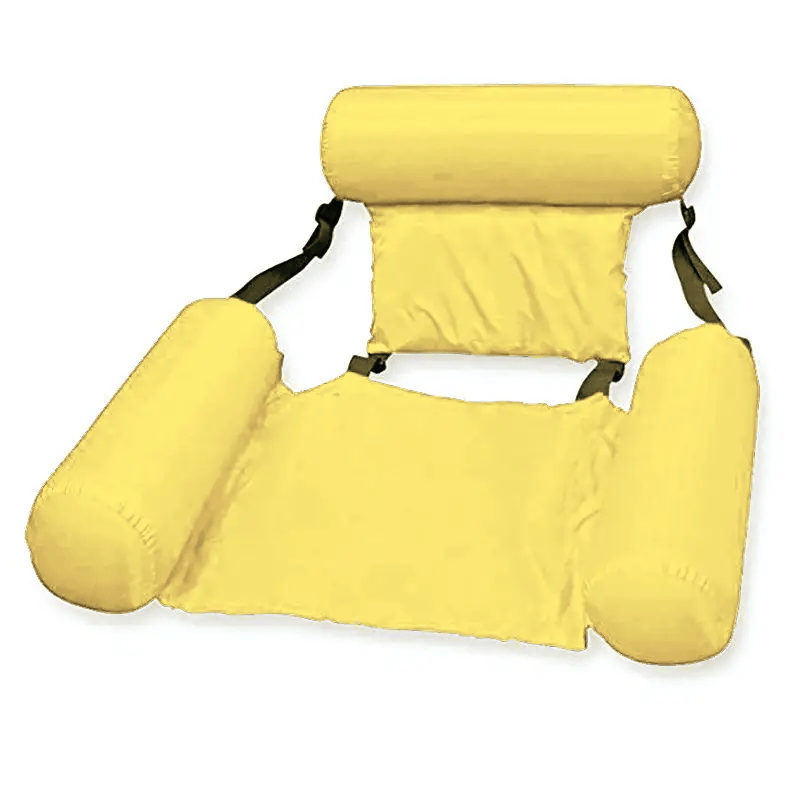 China Dropship hammock Foldable Inflatable Floating Hammock With Backrest And Footrest Foldable Inflatable Floating Hammock With Backrest