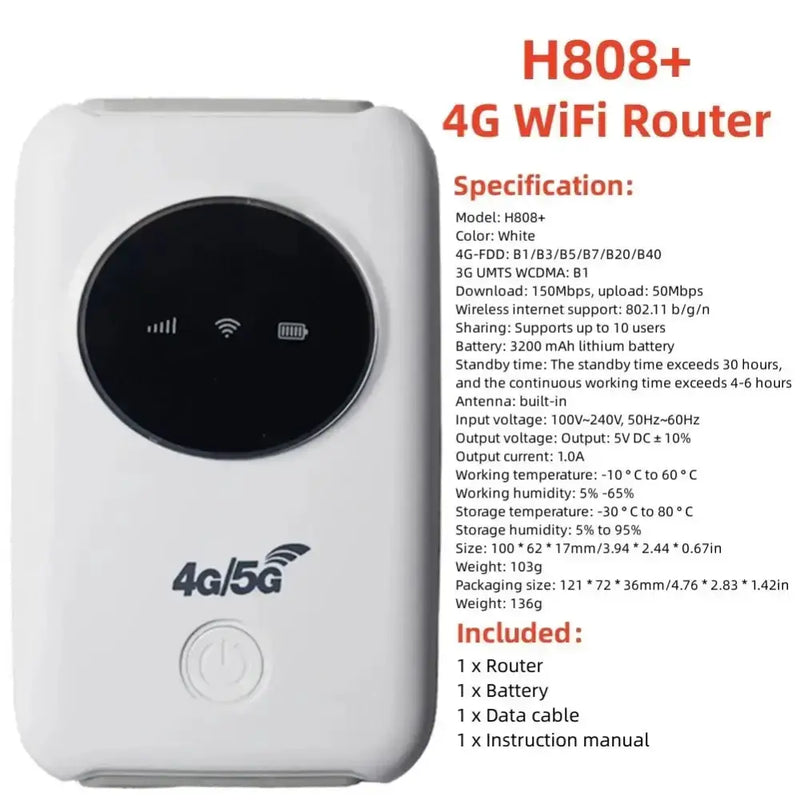 4G LTE Portable WiFi Router & Mobile Hotspot (8 different variants available) – view 13