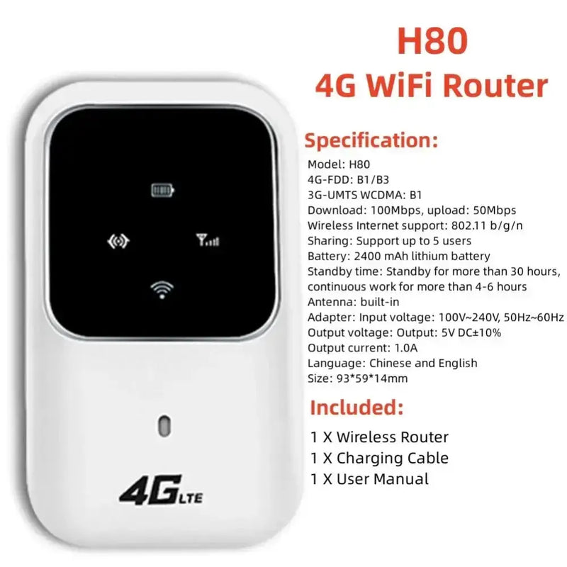 4G LTE Portable WiFi Router & Mobile Hotspot (8 different variants available) – view 18