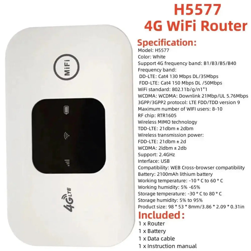 4G LTE Portable WiFi Router & Mobile Hotspot (8 different variants available) – view 12