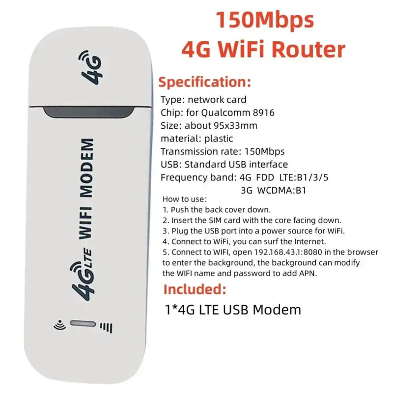 4G LTE Portable WiFi Router & Mobile Hotspot (8 different variants available) – view 11