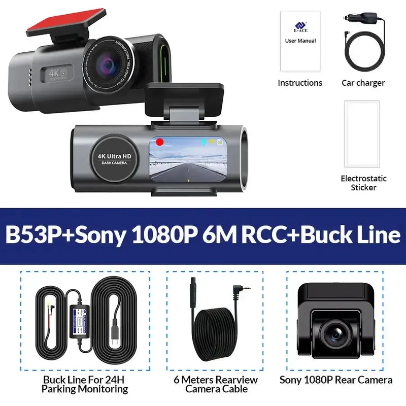4K UHD Dash Cam with WiFi & GPS (different sizes and models available) – view 17