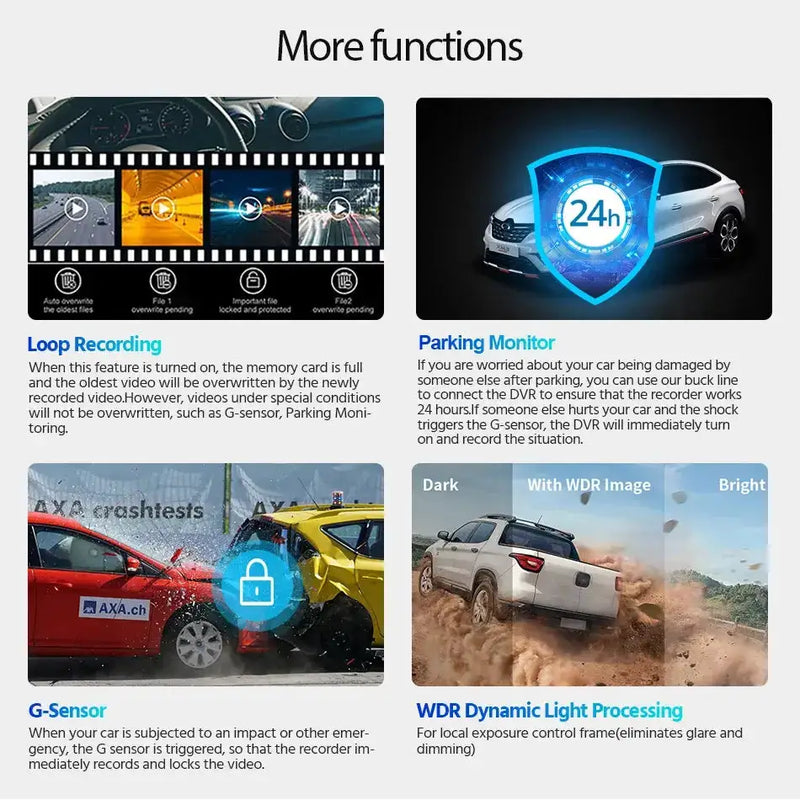 4K UHD Dash Cam with WiFi & GPS (different sizes and models available) – view 12