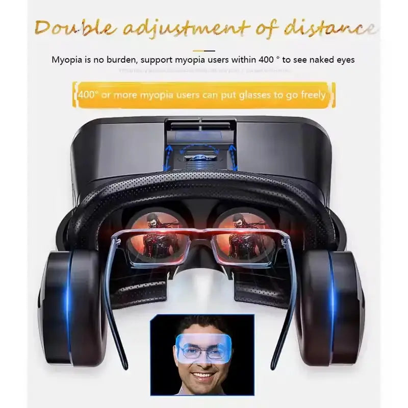 4K VR Headset with Rocker – 3D Virtual Reality Glasses – view 12