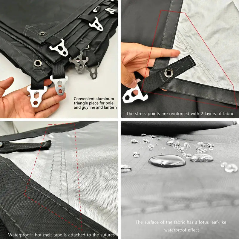 Habicare SS 4x6 Large Heavy Duty Waterproof Tarp 4x6 Large Heavy Duty Waterproof Tarp