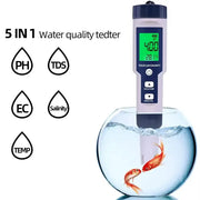 Habicare HBC 5-in-1 Digital PH TDS EC Meter Pen 5-in-1 Digital PH TDS EC Meter Pen