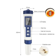Habicare HBC 5-in-1 Digital PH TDS EC Meter Pen 5-in-1 Digital PH TDS EC Meter Pen