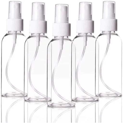9eight5 Tools & Kits (multipurpose) 5 x 100 ml Clear Plastic Bottle with Fine Mist Spray Atomiser & Cap 5 x 100 ml Clear Plastic Bottle with Fine Mist Spray Atomiser & Cap