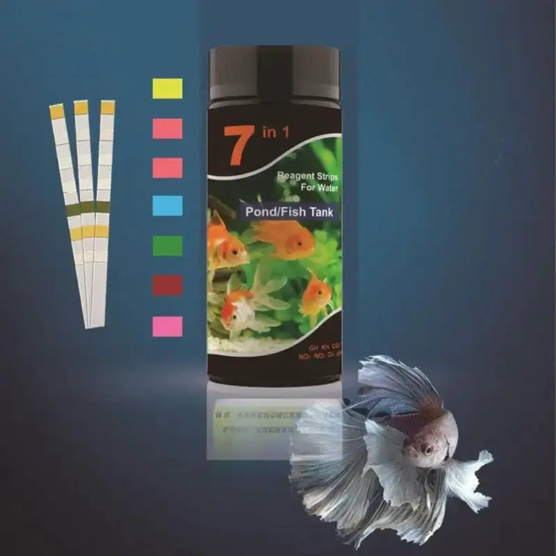 Habicare HBC Aquarium Water Test Strips Habicare 7-in-1 Pond & Aquarium Test Strips (100)
