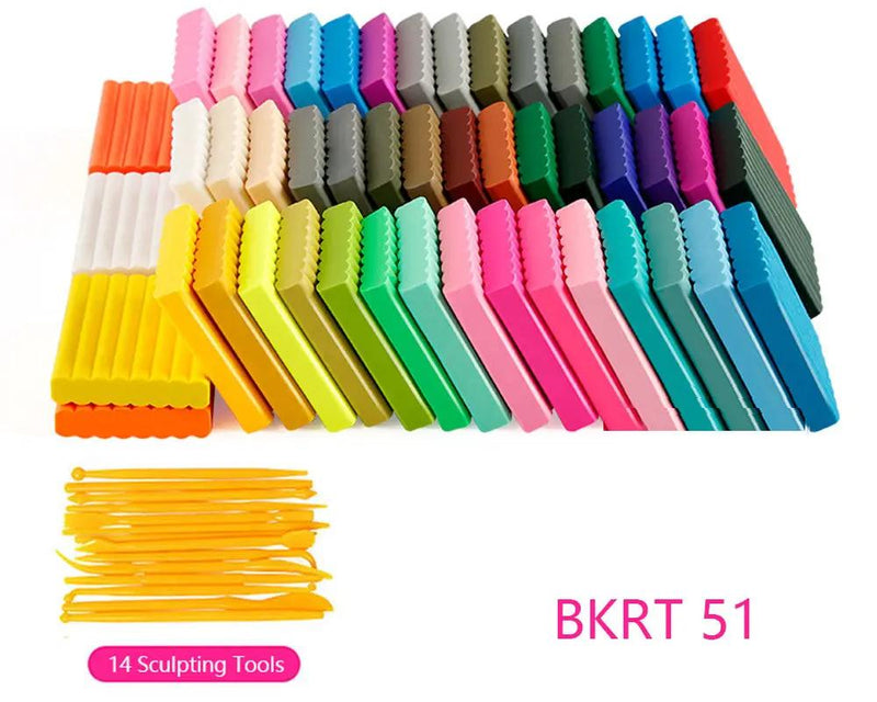 Polymer Clay Oven Bake Clay Modelling Clay - 50 Colors – view 2