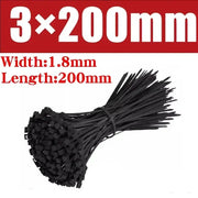 Habicare 500/1000PCS Self-Locking Black Nylon Cable Ties 500/1000PCS Self-Locking Black Nylon Cable Ties