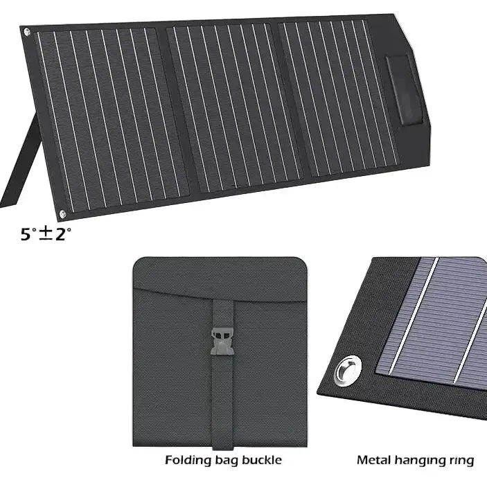Habicare SS 50W Foldable Solar Charger for Camping 50W Foldable Solar Charger for Camping