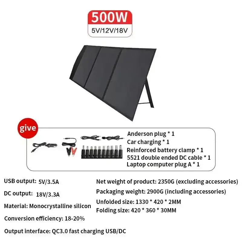 Habicare SS 50W Foldable Solar Charger for Camping 50W Foldable Solar Charger for Camping