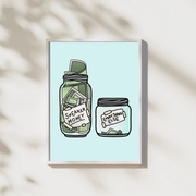 Blank Wall Print Shop Print Material Sneaker Money Sneaker Money