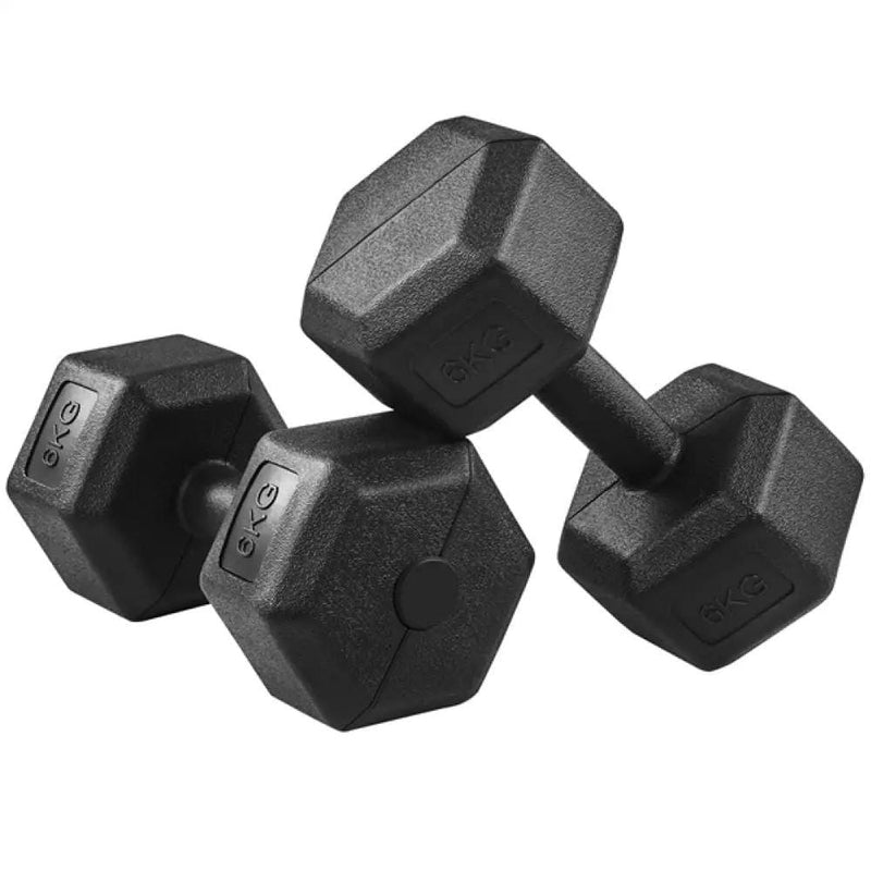 Yaheetech 2x6kg Hexagon Dumbbells Set 2x6kg Hexagon Dumbbells Set