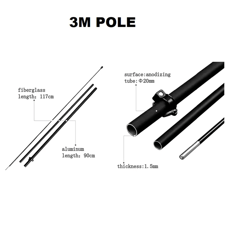 dealonline.co.nz dealonlinenz 2.8M POLE - for 2M Feather Banner Flag 2.8m Fiberglass Pole for 2m Feather Banner Flag