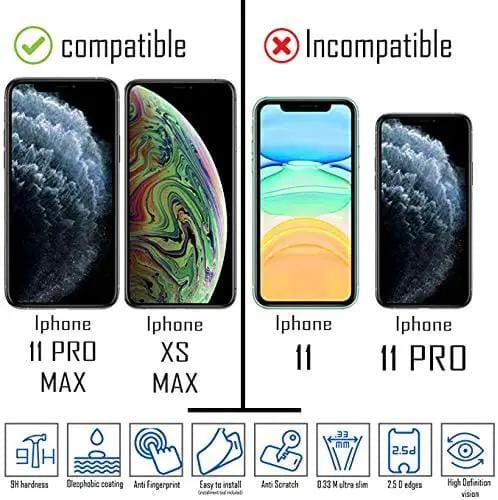2pcs iPhone XS MAX, iPhone 11 PRO MAX Tempered Glass Screen Protector – view 4