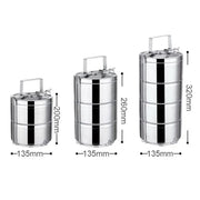 Mead's Supply & Equipment Outfitters limited Camp Cookware & Food Storage Stainless Steel Insulated Lunch Box Stackable Bento Containers With Lock Handle Stainless Steel Insulated Bento Lunch Box Set With Lock