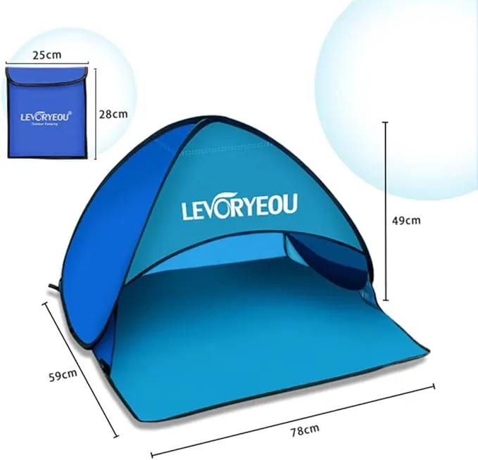 ECOTREK Tent Mini Beach Sun Shade Canopy – Instant Pop-Up Tent TTQY6014 Mini Beach Sun Shade Canopy – Instant Pop-Up Tent TTQY6014
