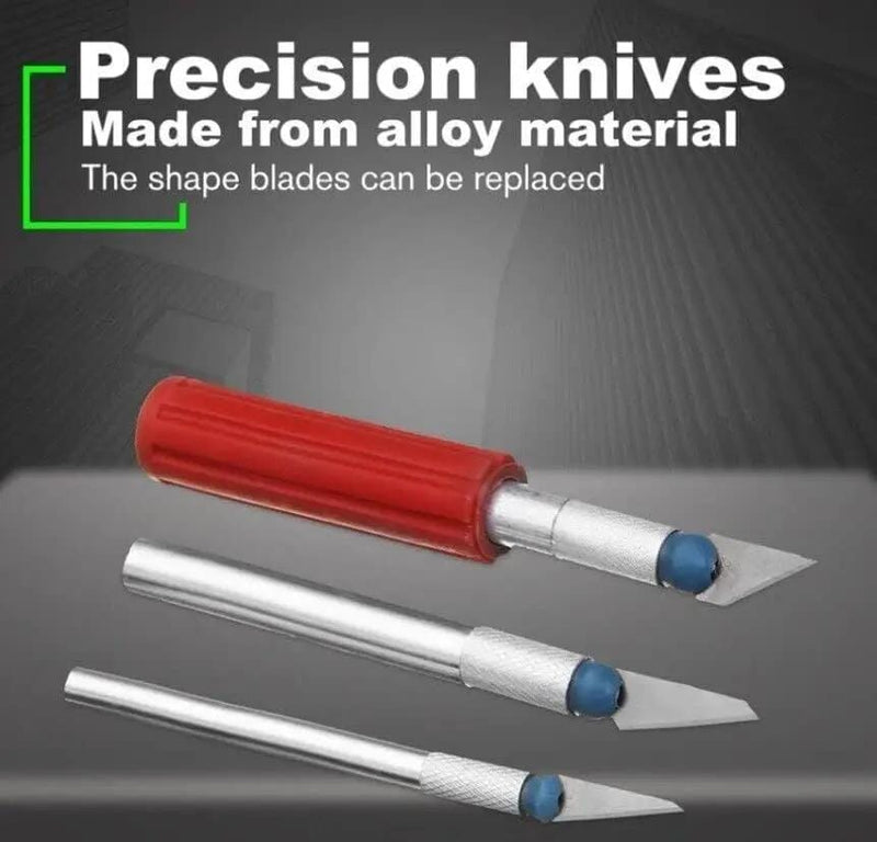 13pcs Hobby Knife Blade Craft Cutter Knife Set With Case Precision knife set – view 6