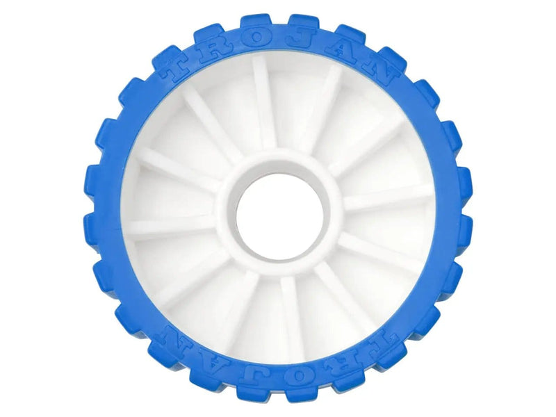Trojan Boat Trailer Rollers & Parts Trojan Blue Ribbed Wobble Roller Trojan Blue Ribbed Wobble Roller
