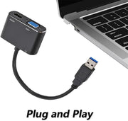 USB to HDMI/ VGA/ 3.5MM Headphone Adapter – view 2