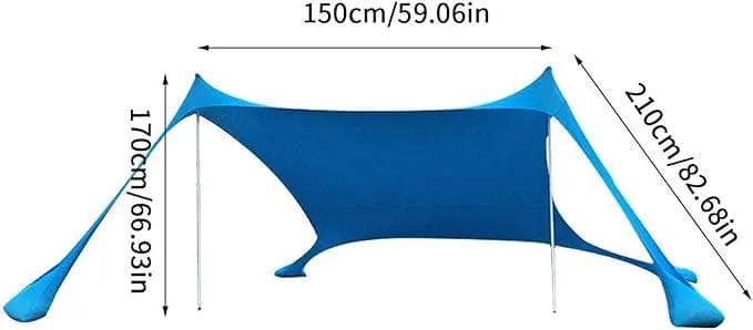 ECOTREK Canopy Portable Beach Canopy –Sun Shade Awning CNGH6021 Portable Beach Canopy –Sun Shade Awning CNGH6021