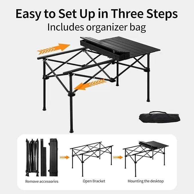 ECOTREK Table The Perfect Travel Camping Table – 95cm Foldable Outdoor Table LFRD5041 The Perfect Travel Camping Table – 95cm Foldable Outdoor Table LFRD5041