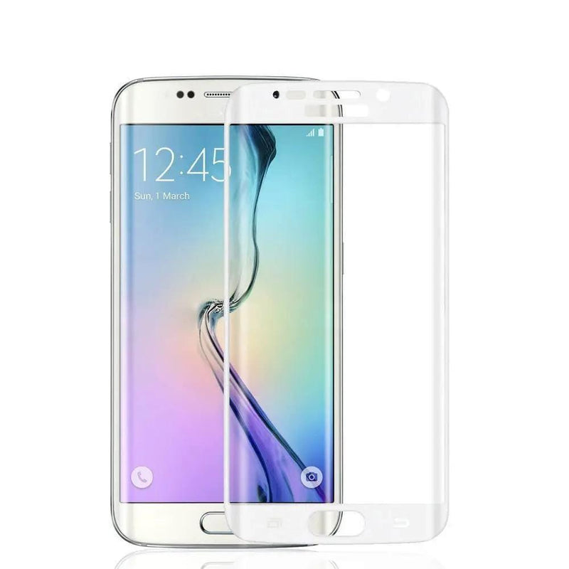 Samsung S6 Edge Screen Protector Tempered Glass - White – view 1