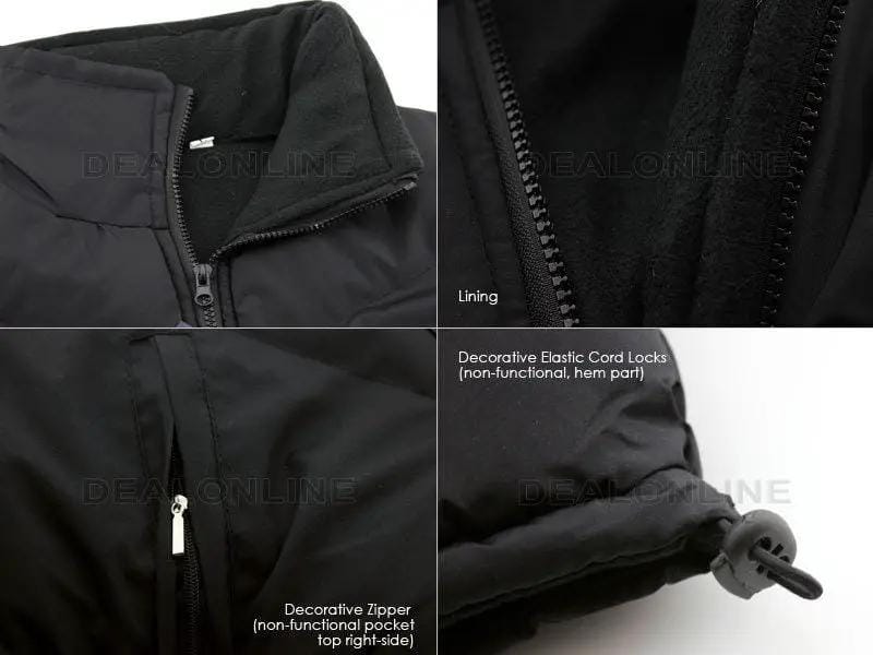 Fleece Lining Vest/Sleeveless Hooded Jacket - 4XL – view 3
