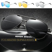 HD Polarized lens Sunglasses Anti-Blue Ray - Silver – view 2