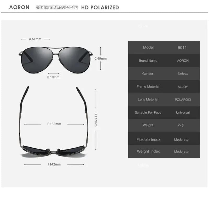 HD Polarized lens Sunglasses Anti-Blue Ray - Silver – view 3