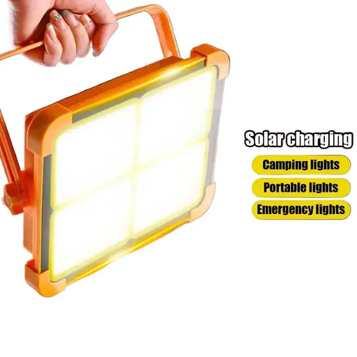 Solar Rechargeable Flood Light 10000mAh IP66 Waterproof Portable Camping & Emergency Light – view 1