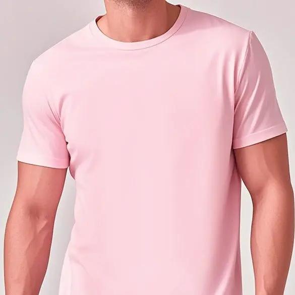 Solid Casual Crewneck T-Shirt — Loose Fit Pure Cotton | Men's Everyday Tee – view 62