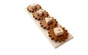 Curious Moonbeam Puzzle Wooden 4-Gear Puzzle Board - QToys Wooden 4-Gear Puzzle Board - QToys