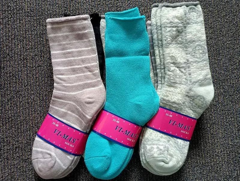 Thick Socks 12 Pairs Women's Thick Thermal Crew Socks, Size 6-10, Random – view 2