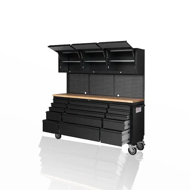 Kiwi Grab Kiwi Grab 72 Inch 18 Drawers black Tool Chest workbench 72 Inch 18 Drawers black Tool Chest workbench