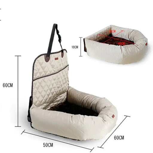China Dropship Pet Car Bed Multifunctional Pet Car Bed With Thick Cushion For Front And Rear Seats Multifunctional Pet Car Bed With Thick Cushion