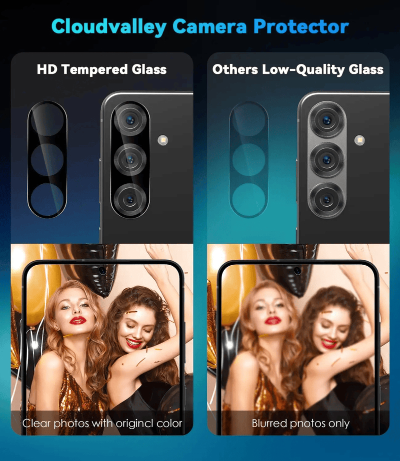 For Samsung Galaxy S25 Camera Lens Tempered Glass Protector - Camera Lens Protector Tempered Glass – view 2